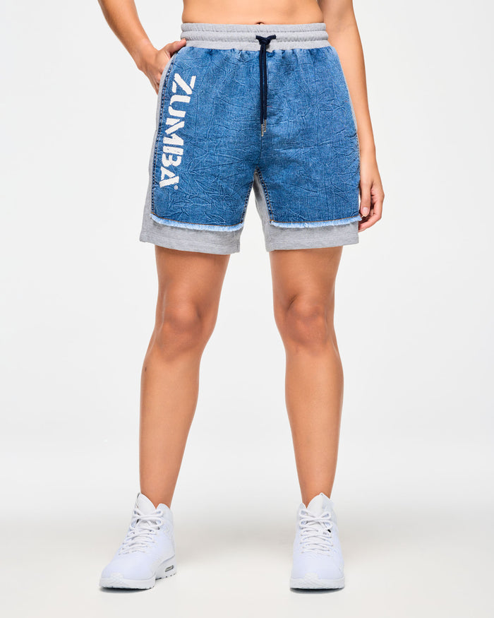 Denim # Blue Jean Zumba Denim Shorts