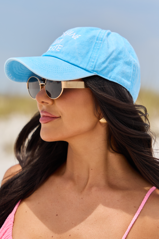 Blue Sunshine And Coffee Baseball Hat SALE