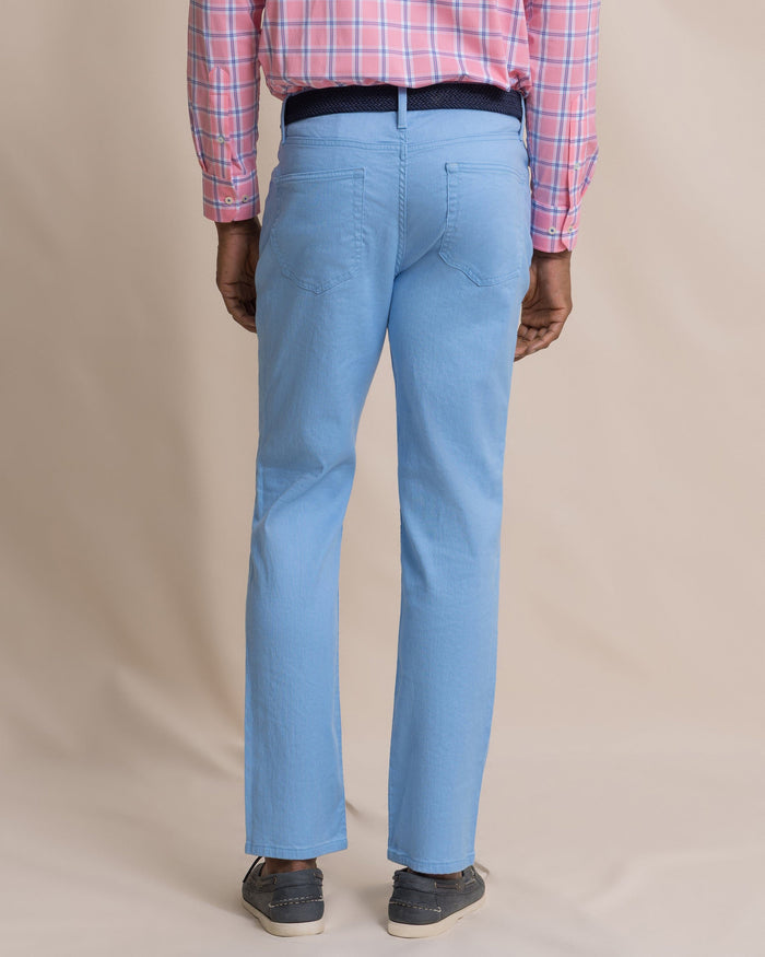 The back view of the Southern Tide Bluewater Five Pocket Pant by Southern Tide - Ocean Channel
