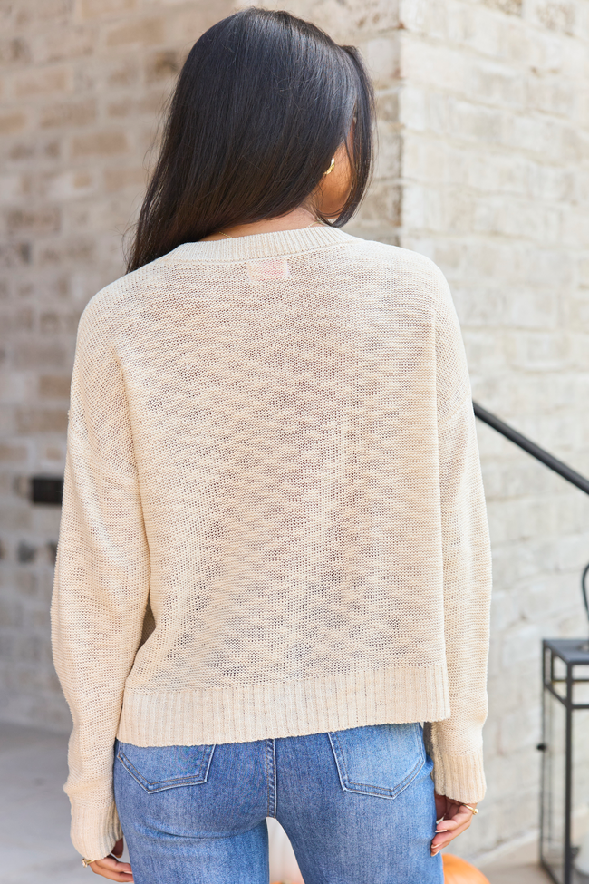 Boo & Beloved Sweater Beige/Orange