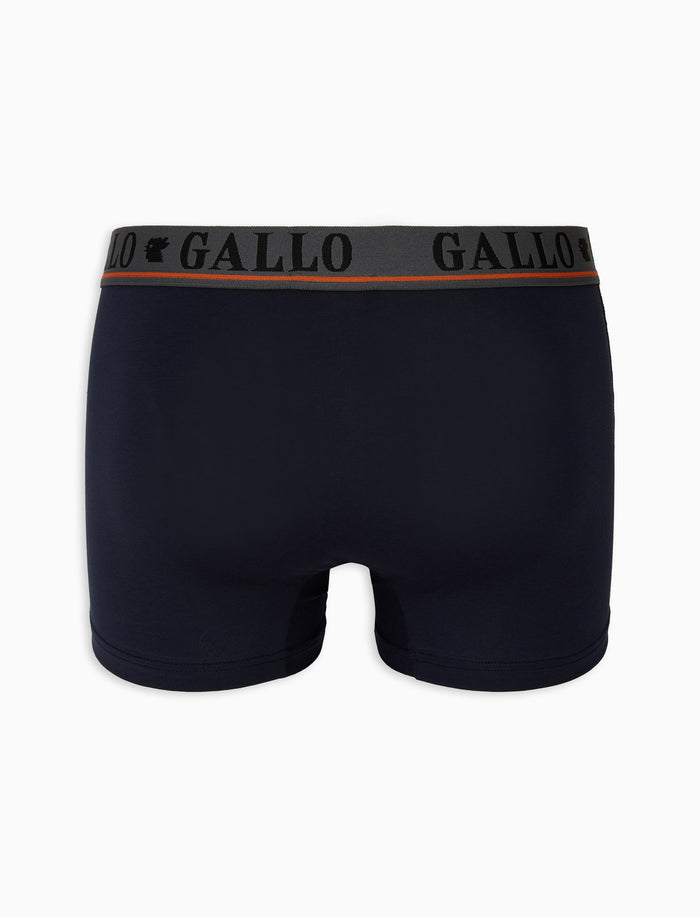 Boxer basico intimo cotone blu tinta unita - Gallo 1927 - Official Online Shop