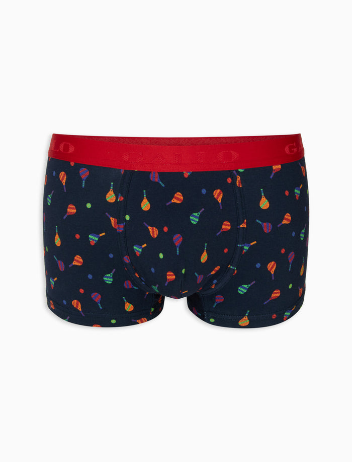 Boxer intimo uomo cotone blu navy fantasia padel - Gallo 1927 - Official Online Shop
