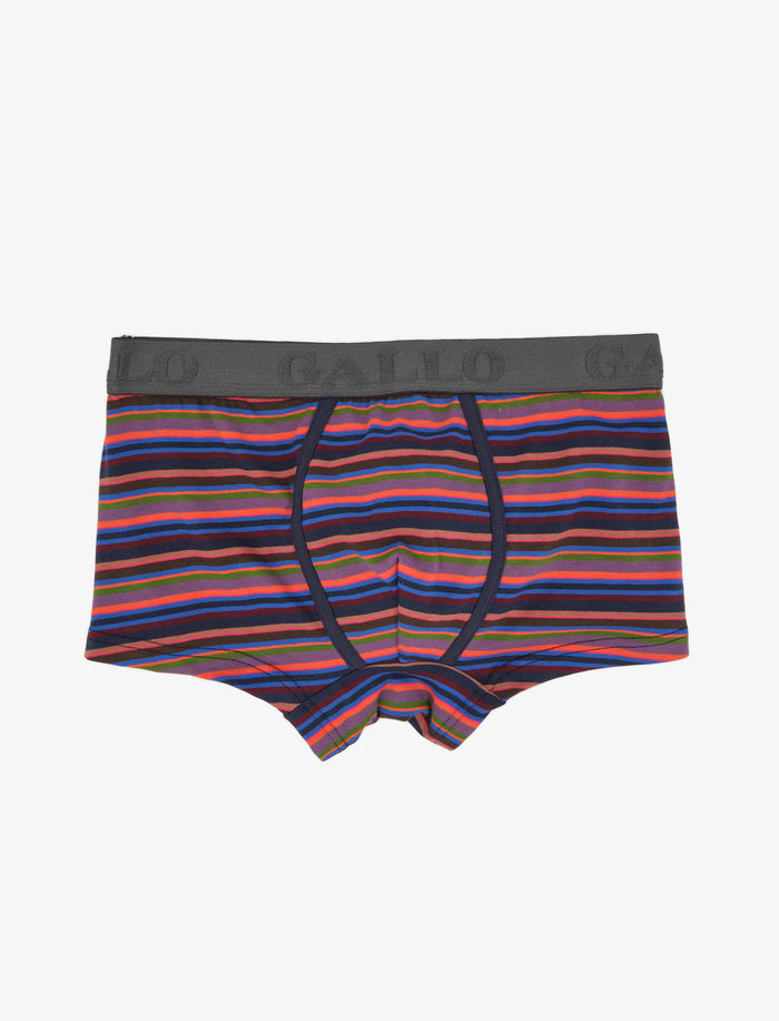 Boxer intimo uomo cotone blu royal righe multicolor - Gallo 1927 - Official Online Shop