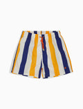 Boxer mare uomo poliestere blu copiativo righe tricolore - Gallo 1927 - Official Online Shop