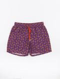 Boxer mare uomo poliestere strelizia fantasia palmette - Gallo 1927 - Official Online Shop