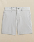 The front view of the Southern Tide Boys Bogey Short by Southern Tide - Seagull Grey