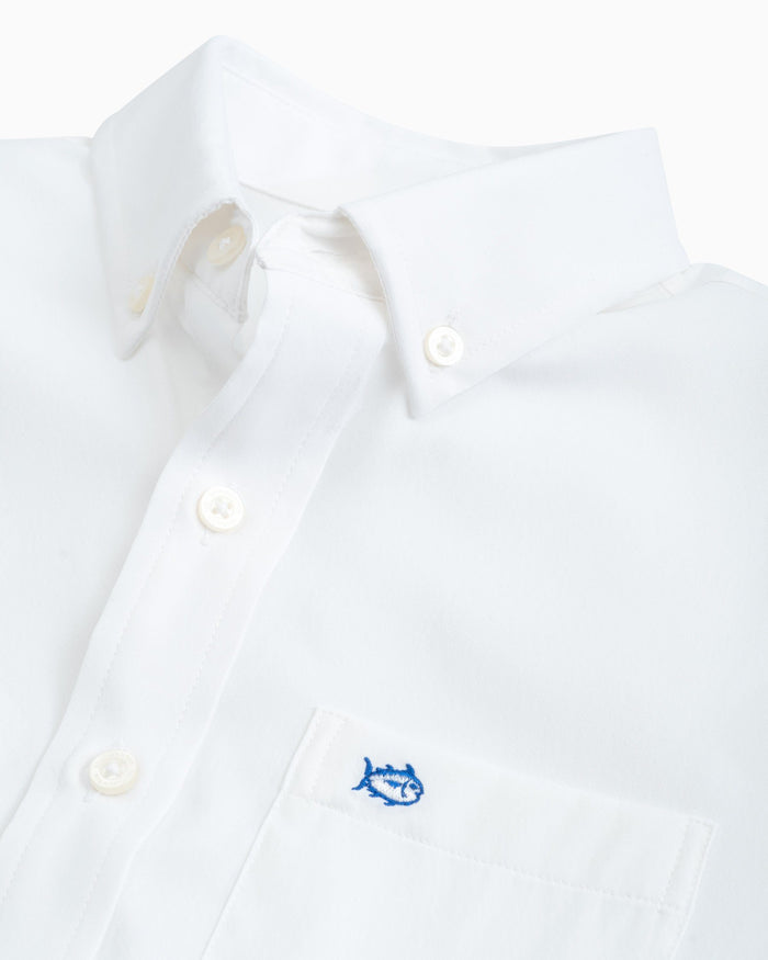 Boys Intercoastal Solid Button Down Shirt
