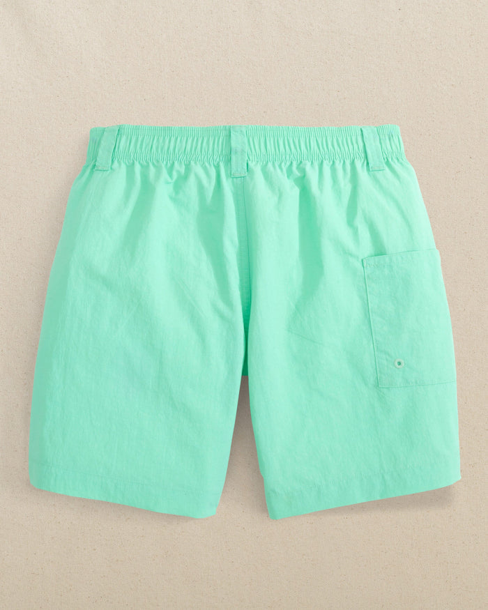The back view of the Southern Tide Boys Shoreline Active Short by Southern Tide - Gulf Shores