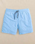The front view of the Southern Tide Boys Solid Maritime Swim Trunk by Southern Tide - Ocean Channel