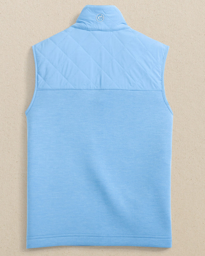 The back view of the Southern Tide Boys Waterfront Quilted Vest by Southern Tide - Ocean Channel