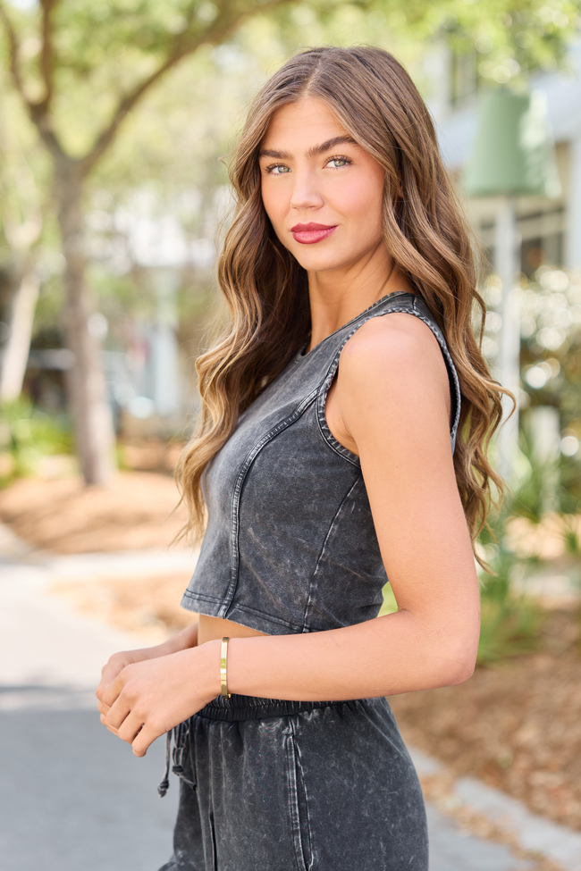 Britton Black Tank Top