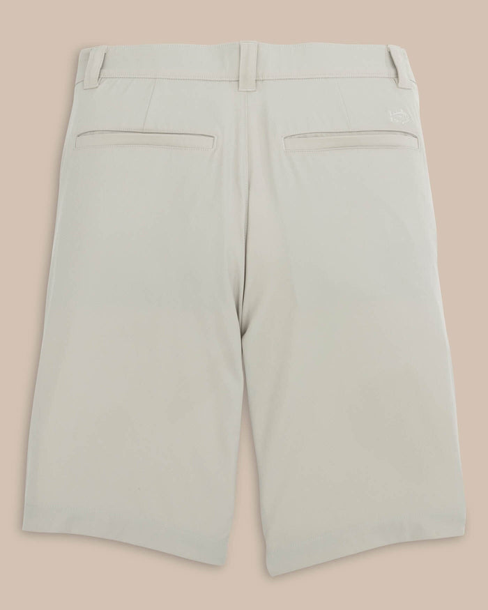 The back view of the Southern Tide brrr die 10 Short by Southern Tide - Stone