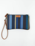 Bustina contemporary unisex poliestere blu righe multicolor - Gallo 1927 - Official Online Shop
