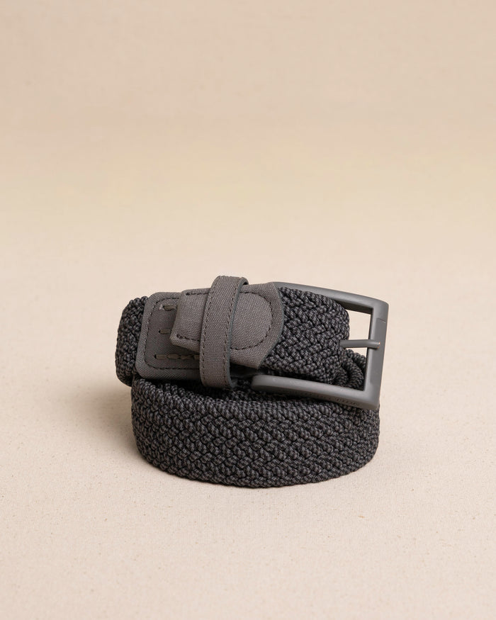 The front view of the Southern Tide Caddie Braided Belt by Southern Tide - Castle Rock