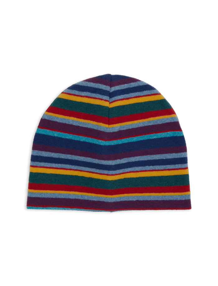 Calotta bambino pile blu righe multicolor - Gallo 1927 - Official Online Shop