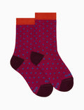 Calze corte bambino cotone fucsia fantasia pois - Gallo 1927 - Official Online Shop
