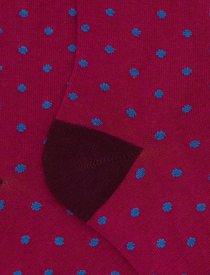 Calze corte bambino cotone fucsia fantasia pois - Gallo 1927 - Official Online Shop