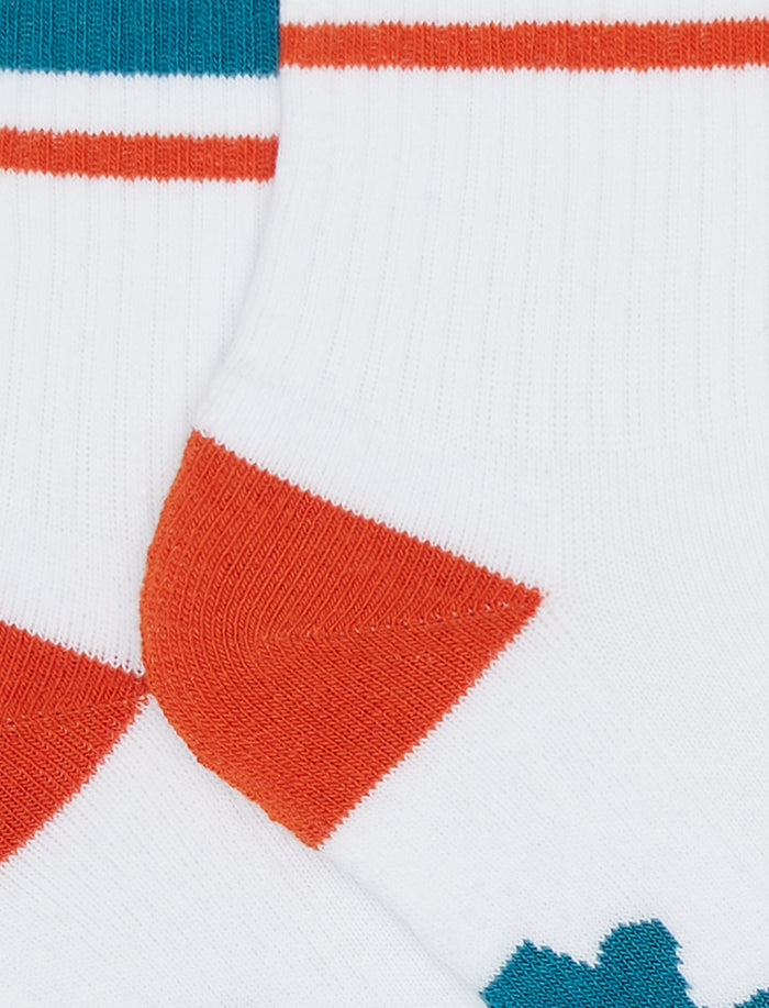 Calze corte bambino spugna di cotone bianco con scritta gallo - Gallo 1927 - Official Online Shop