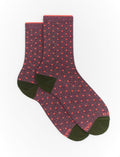 Calze corte donna cotone e lurex rosa incantesimo fantasia pois - Gallo 1927 - Official Online Shop