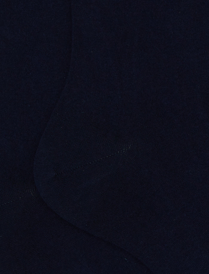 Calze corte donna cotone oltremare tinta unita - Gallo 1927 - Official Online Shop