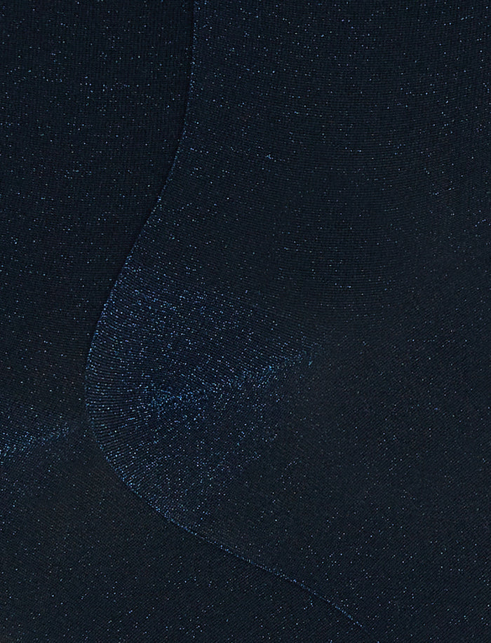 Calze corte donna lurex oltremare tinta unita - Gallo 1927 - Official Online Shop
