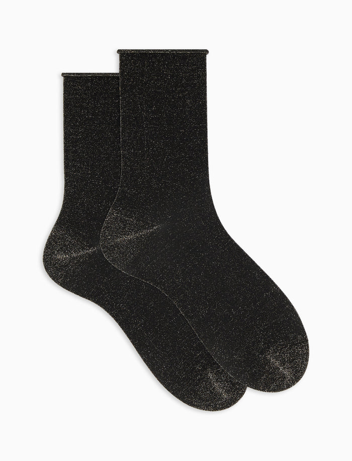 Calze corte donna lurex vulcano tinta unita - Gallo 1927 - Official Online Shop