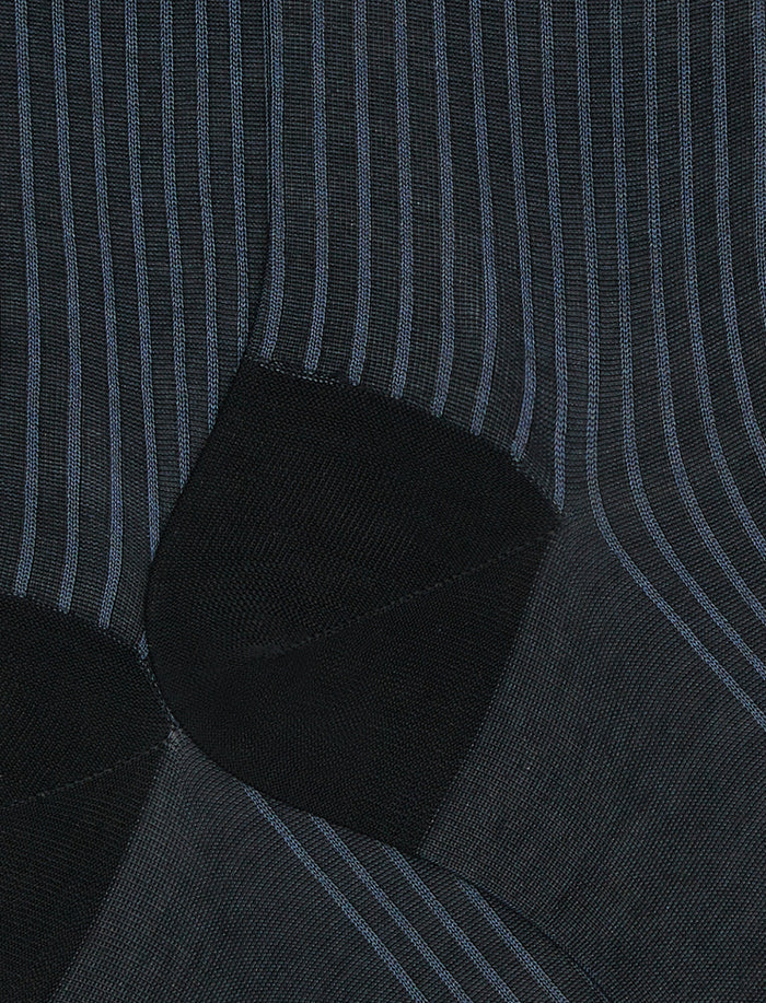 Calze corte uomo cotone antracite twin rib - Gallo 1927 - Official Online Shop