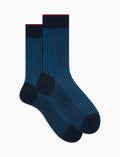 Calze corte uomo cotone blu vanisé - Gallo 1927 - Official Online Shop