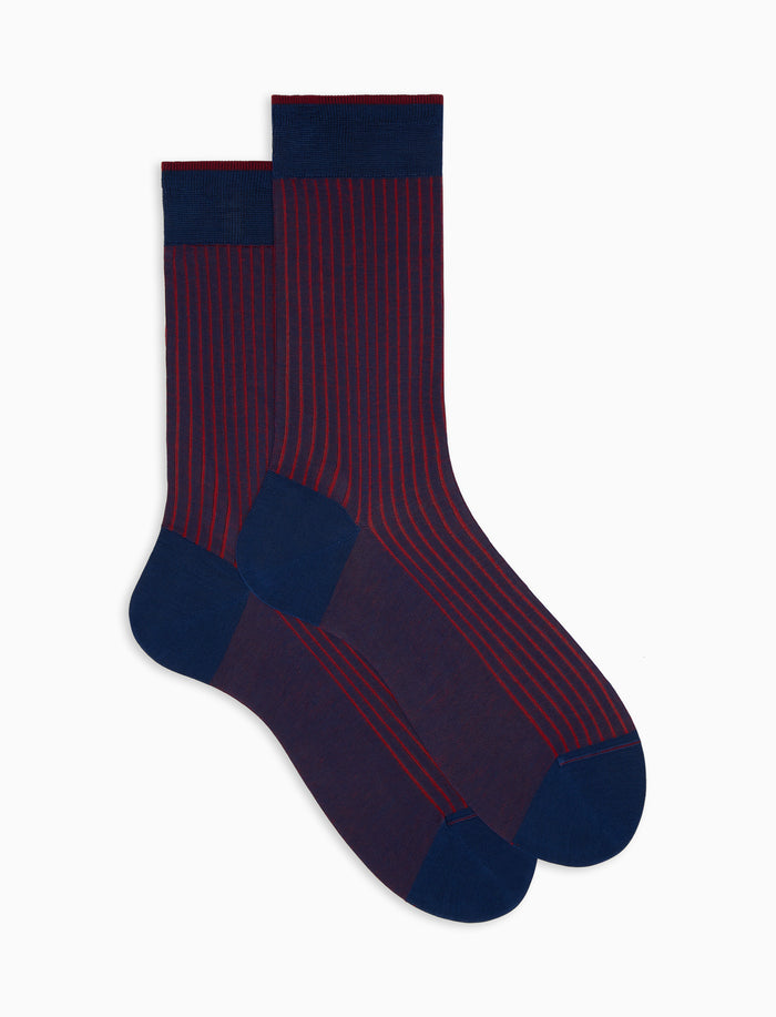 Calze corte uomo cotone blu vanisé - Gallo 1927 - Official Online Shop