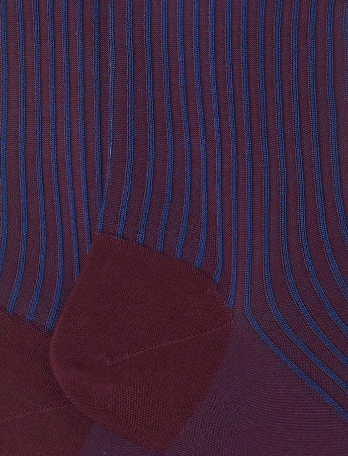 Calze corte uomo cotone bordò twin rib - Gallo 1927 - Official Online Shop