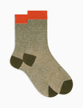 Calze corte uomo cotone e lino tinta unita verde - Gallo 1927 - Official Online Shop