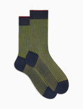 Calze corte uomo cotone jeans twin rib - Gallo 1927 - Official Online Shop