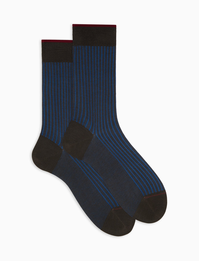 Calze corte uomo cotone marrone vanisé - Gallo 1927 - Official Online Shop