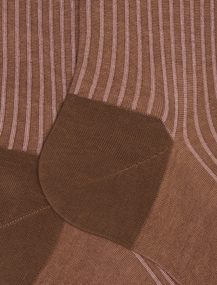Calze corte uomo cotone tortora twin rib - Gallo 1927 - Official Online Shop