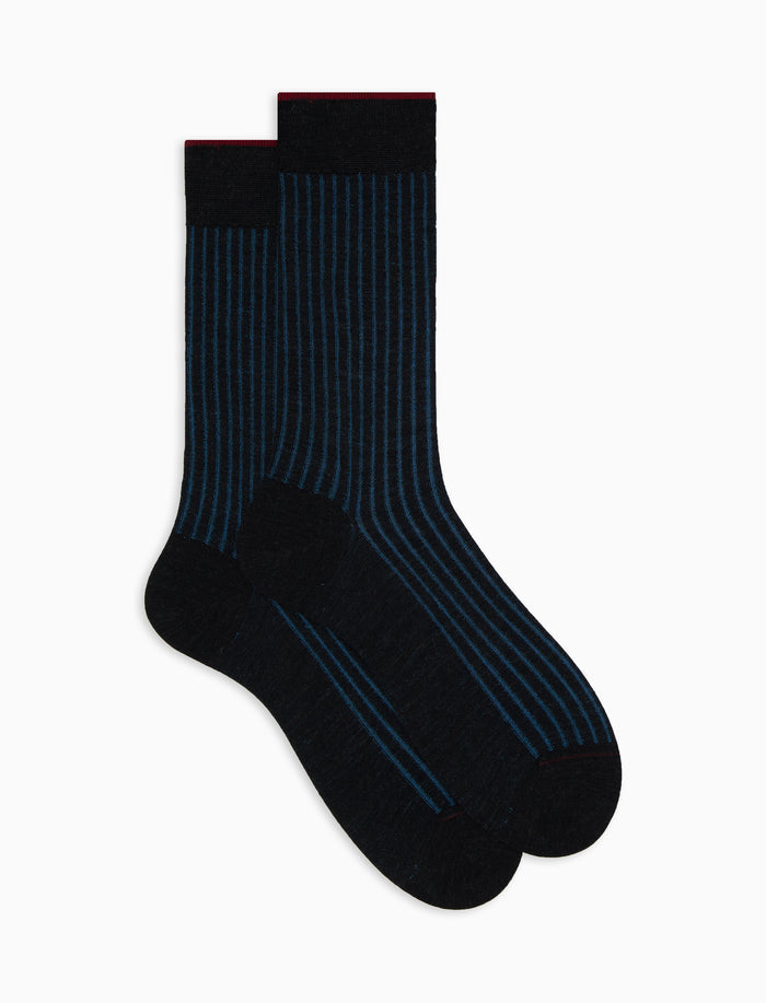 Calze corte uomo lana e cotone grigio vanisé - Gallo 1927 - Official Online Shop