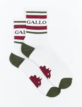 Calze corte uomo spugna di cotone bianco con scritta gallo - Gallo 1927 - Official Online Shop