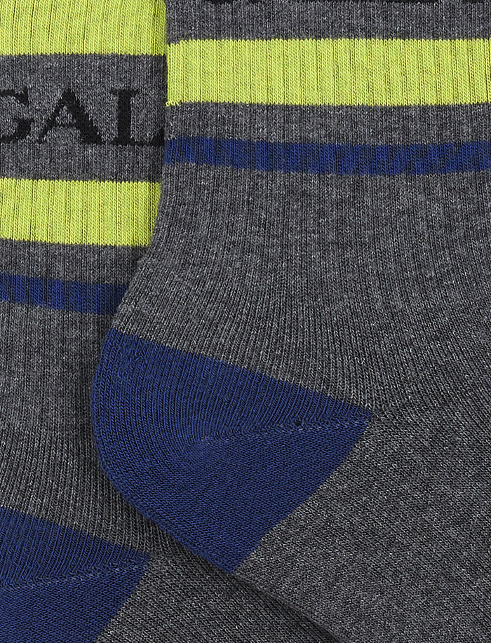 Calze corte uomo spugna di cotone pirite con scritta gallo - Gallo 1927 - Official Online Shop