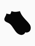 Calze fantasmini donna cashmere nero tinta unita - Gallo 1927 - Official Online Shop