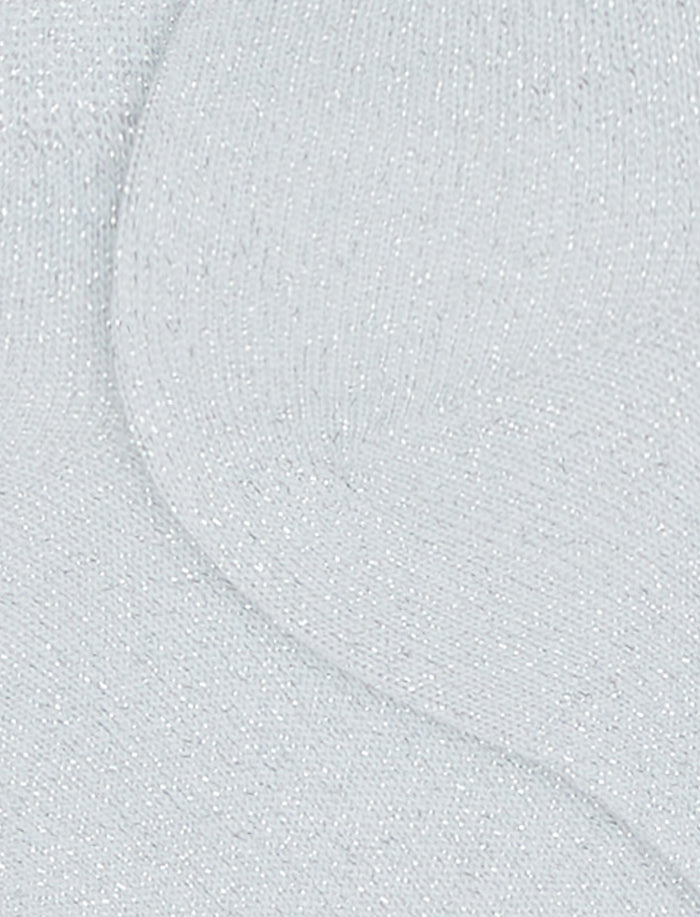 Calze fantasmini donna cotone con effetto scintillante bianco - Gallo 1927 - Official Online Shop