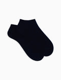 Calze fantasmini uomo cashmere blu tinta unita - Gallo 1927 - Official Online Shop
