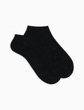 Calze fantasmini uomo cashmere grigio tinta unita - Gallo 1927 - Official Online Shop