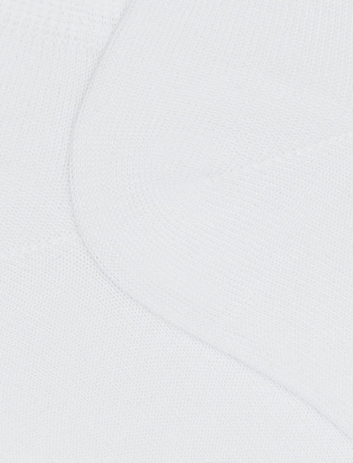 Calze fantasmini uomo cotone bianco tinta unita - Gallo 1927 - Official Online Shop