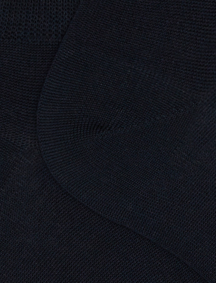 Calze fantasmini uomo cotone blu tinta unita - Gallo 1927 - Official Online Shop
