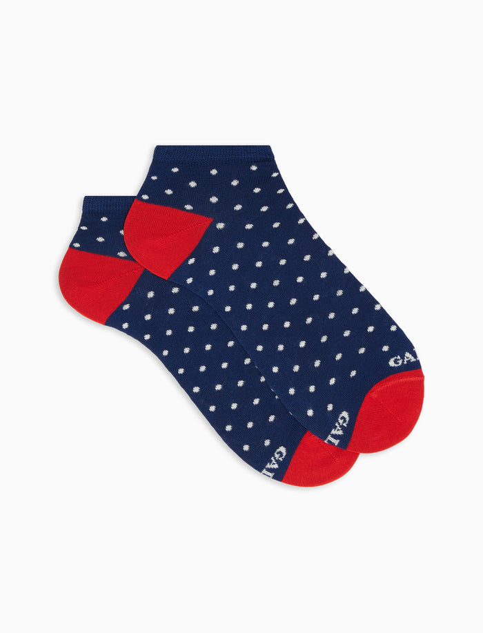 Calze fantasmini uomo cotone leggero royal fantasia pois - Gallo 1927 - Official Online Shop