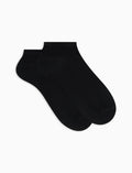 Calze fantasmini uomo cotone nero tinta unita - Gallo 1927 - Official Online Shop