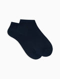 Calze fantasmini uomo cotone oltremare tinta unita - Gallo 1927 - Official Online Shop