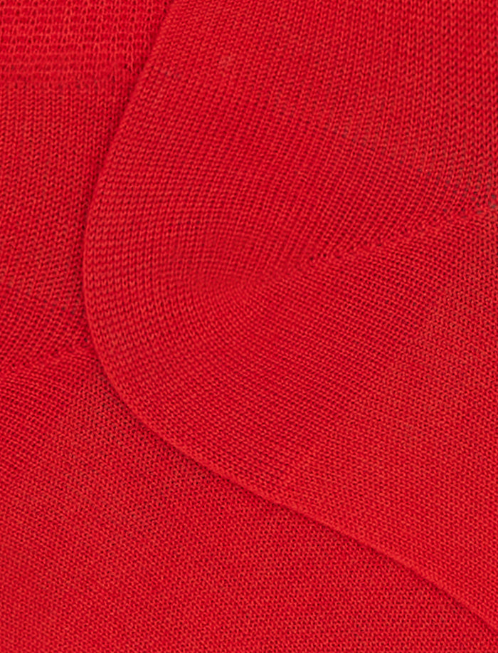 Calze fantasmini uomo cotone tinta unita rosso - Gallo 1927 - Official Online Shop