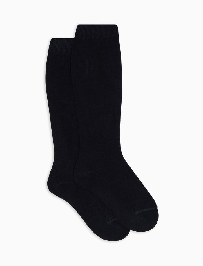 Calze lunghe bambino cotone blu tinta unita - Gallo 1927 - Official Online Shop