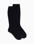Calze lunghe bambino cotone blu tinta unita - Gallo 1927 - Official Online Shop