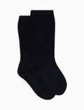 Calze lunghe bambino cotone blu tinta unita - Gallo 1927 - Official Online Shop